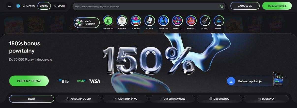 Oficjalna strona Flagman Casino w Polsce